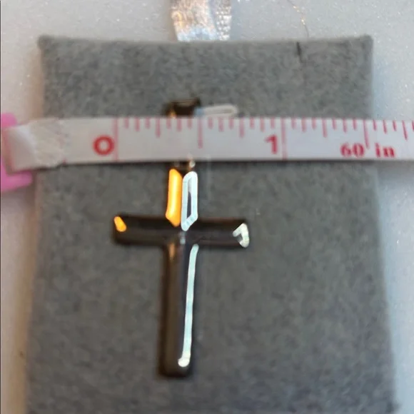 STERLING SILVER CROSS PENDANT - Picture 5 of 6